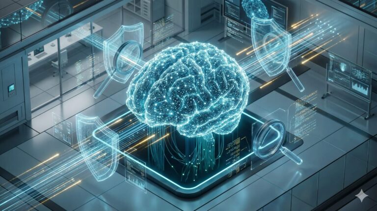 Wizualizacja procesu Chain-of-Verification w modelu językowym AI.