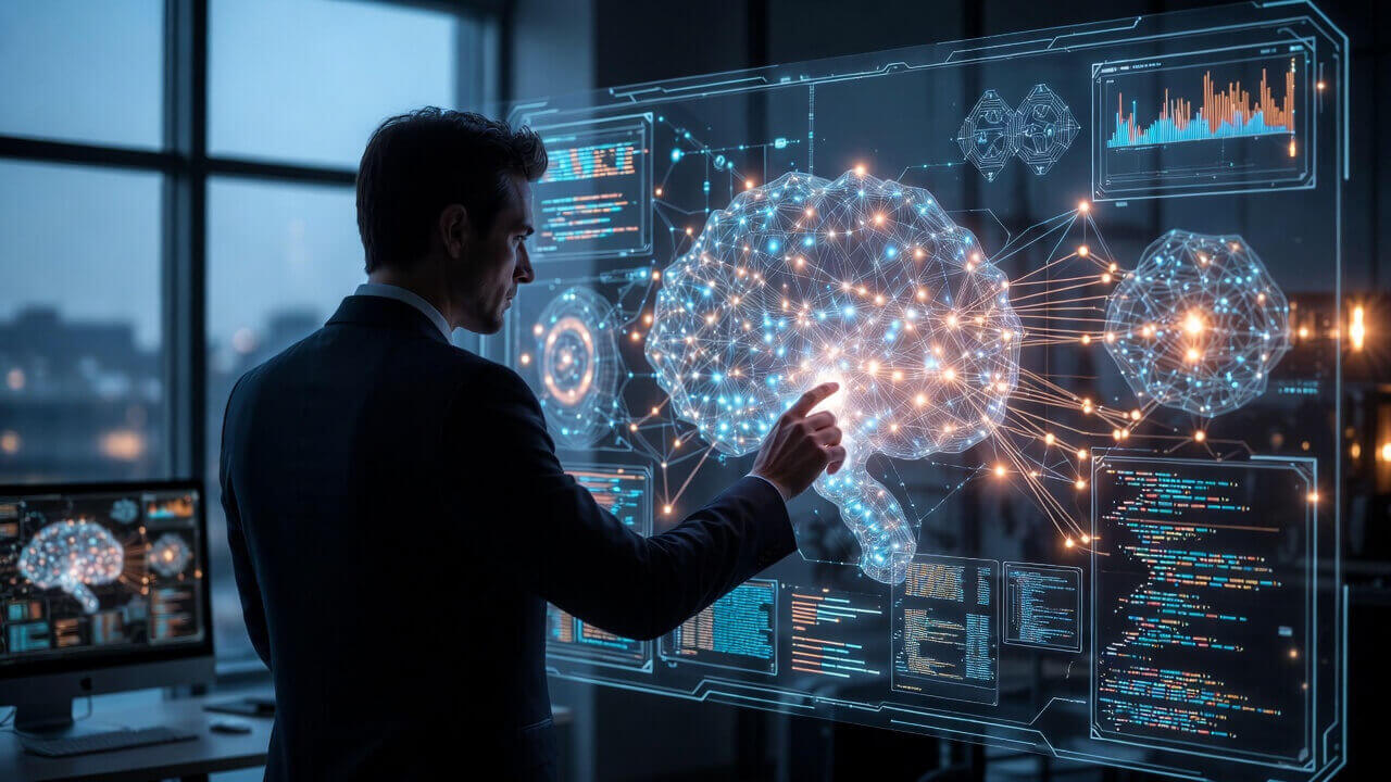 Architekt oprogramowania projektujący aplikację za pomocą Vibe Codingu i sztucznej inteligencji